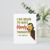 Vampire Bloody Thoughts  Briefkaart (Staand voorkant)