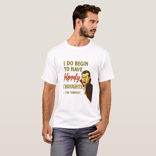 Vampire Bloody Thoughts T-shirt (Voorkant volledig)