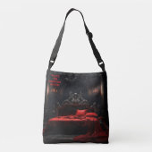 Vampire Book Club Dark Romance Naam toevoegen Gesc Crossbody Tas (Achterkant)