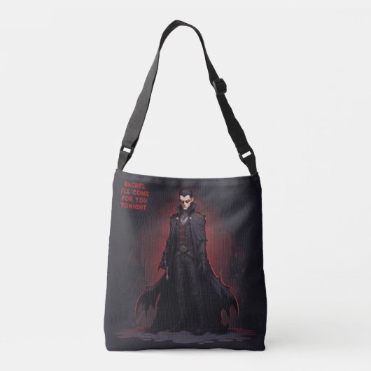 Vampire Book Club Dark Romance Novel Naam toevoege Crossbody Tas (Achterkant)