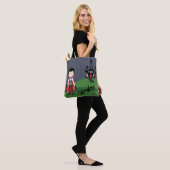 Vampire Boy Halloween Kind Gepersonaliseerd Tote Bag (Op model)
