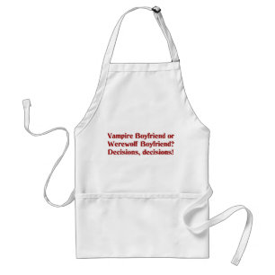 Vampire Boyvriend of Werewolf Boyvriend Standaard Schort