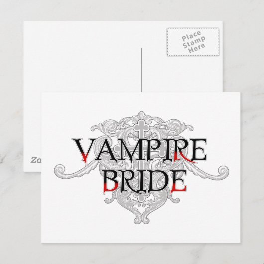 Vampire Bride Briefkaart (Voorkant / Achterkant)