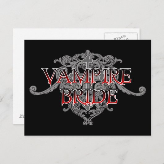 Vampire Bride Briefkaart (Voorkant / Achterkant)