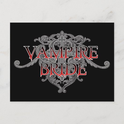 Vampire Bride Briefkaart (Voorkant)