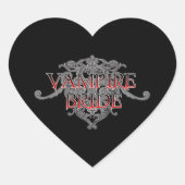 Vampire Bride Heart Sticker (Voorkant)