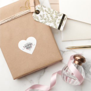 Vampire Bride Heart Sticker