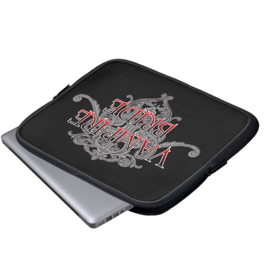 Vampire bride-laptoptas laptop sleeve (Voorkant onderkant)