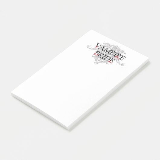Vampire Bride Post-it® Notes (Schuin)