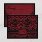 Vampire Bride RSVP-kaart D RSVP Kaartje (Voorkant / Achterkant)