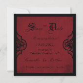 Vampire Bride SD Square Save The Date (Achterkant)