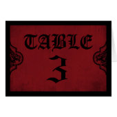 Vampire Bride Table Card (Voorkant Horizontaal)