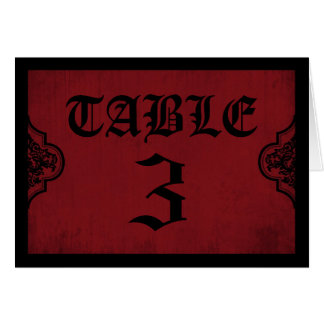 Vampire Bride Table Card