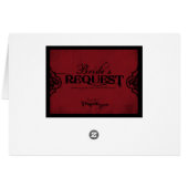 Vampire Bride Table Card (Achterkant Horizontaal)