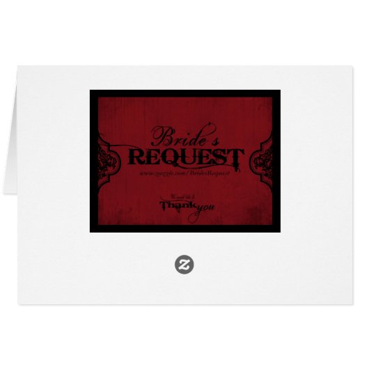 Vampire Bride Table Card (Achterkant Horizontaal)