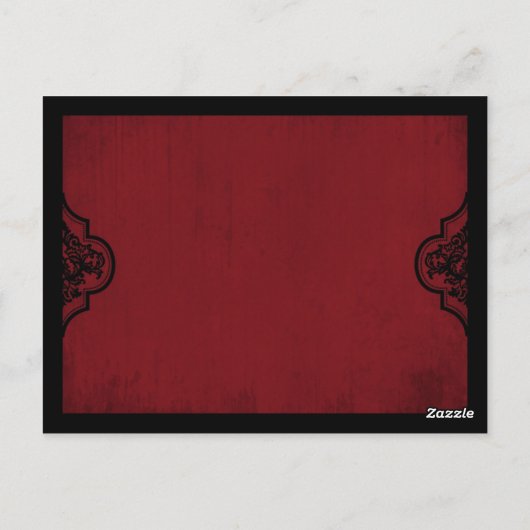 Vampire Bride TY Briefkaart (Achterkant)