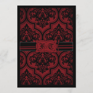 Vampire Bride Wedding Invitation Card A7 V Kaart