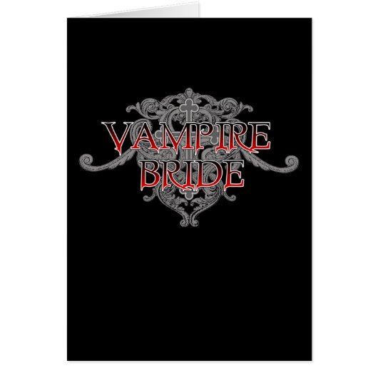 Vampire bridekaart (Voorkant)