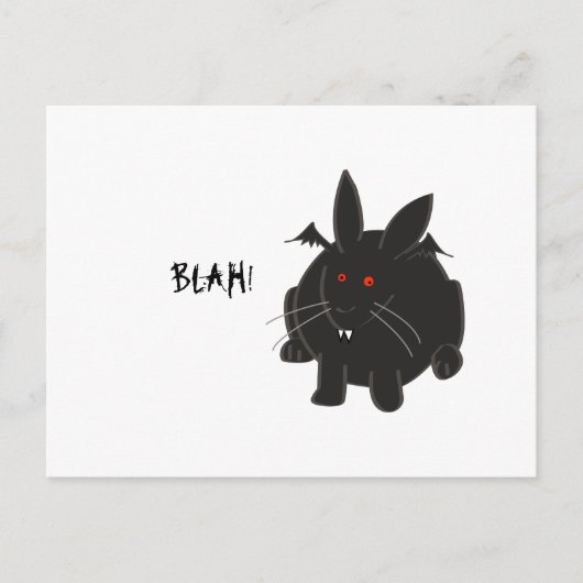 Vampire Bunneh Briefkaart (Voorkant)