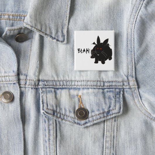 Vampire Bunneh Vierkante Button 5,1 Cm (In situ)