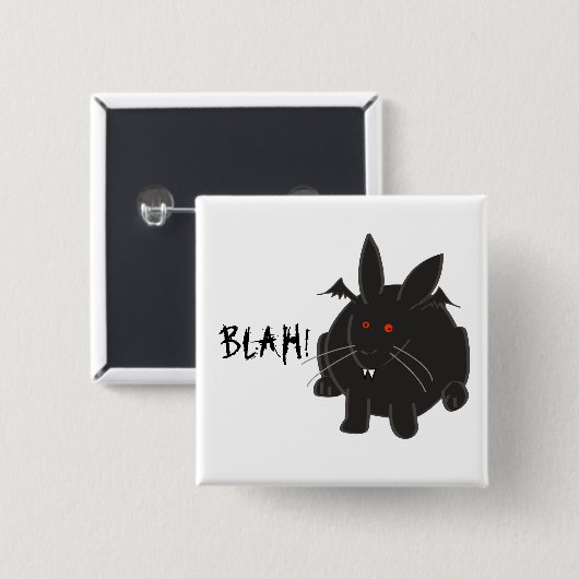 Vampire Bunneh Vierkante Button 5,1 Cm (Voorkant /achterkant)