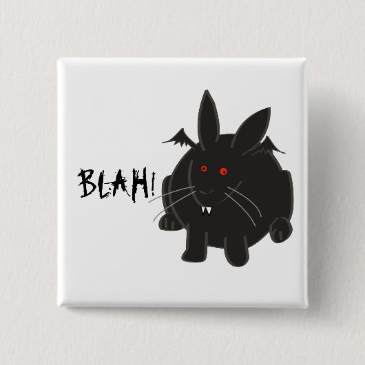 Vampire Bunneh Vierkante Button 5,1 Cm (Voorkant)