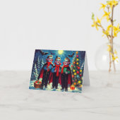 Vampire Caroling Kaart (Gele Bloem)