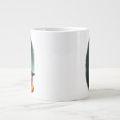 Vampire Cat and Wizard Pumpkin Halloween Surreal Grote Koffiekop (Voorkant)