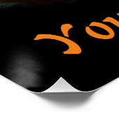 Vampire Cat and Wizard Pumpkin Halloween Surreal Perfect Poster (Hoek)