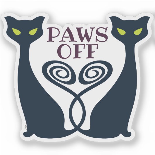 Vampire Cat Duo Sticker (Voorkant)