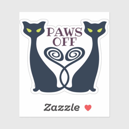 Vampire Cat Duo Sticker (Vel)