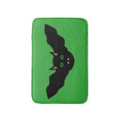 Vampire Cat Faced Bat Halloween Bath Mat (Voorkant Verticaal)