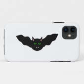 Vampire Cat Faced Bat Halloween iPhone Case (Achterkant (horizontaal))