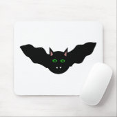 Vampire Cat Faced Bat Halloween Mousepad Muismat (Met muis)