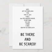 Vampire Cat Faced Bat Halloween Party  Kaart (Achterkant)