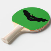 Vampire Cat Faced Bat Halloween Ping Pong Paddle Tafeltennisbatje (Voorkant Gekanteld)