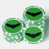 Vampire Cat Faced Bat Halloween Poker Chips (Opstapeling)