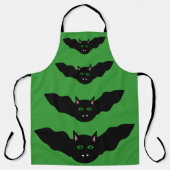 Vampire Cat Faced Bat Halloween Schort (Voorkant)