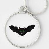 Vampire Cat Faced Bat Halloween Sleutelhanger (Voorkant)