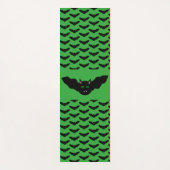 Vampire Cat Faced Bat Halloween Yoga Mat (Voorkant)