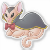 Vampire Cat Sticker (Voorkant)