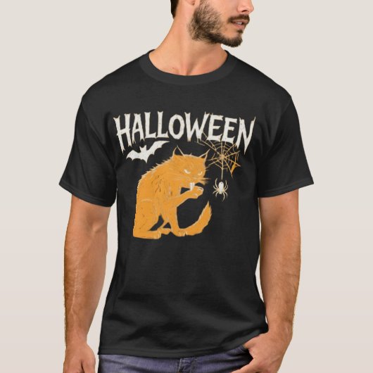 Vampire Cat's Halloween Classic T-Shirt (Voorkant)