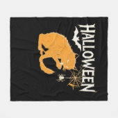 Vampire Cat's Halloween Classic T-shirt Fleece Deken (Voorkant (Horizontaal))