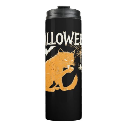 Vampire Cat's Halloween Classic T-shirt Thermosbeker (Voorkant)