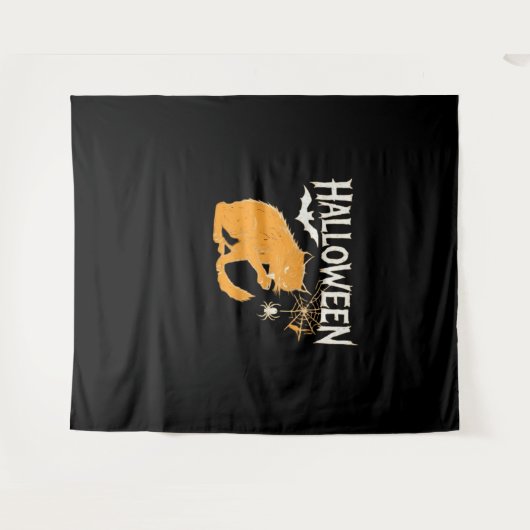 Vampire Cat's Halloween Classic T-shirt Wandkleed (Voorkant (horizontaal))