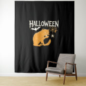 Vampire Cat's Halloween Classic T-shirt Wandkleed (In situ)