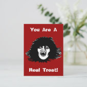 Vampire Chick is een echt verdrag Briefkaart (Staand voorkant)
