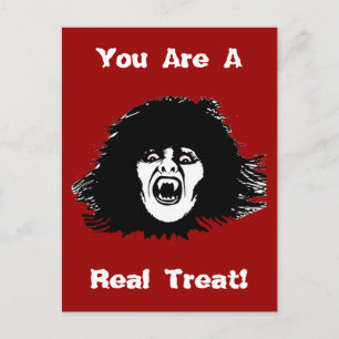 Vampire Chick is een echt verdrag Briefkaart