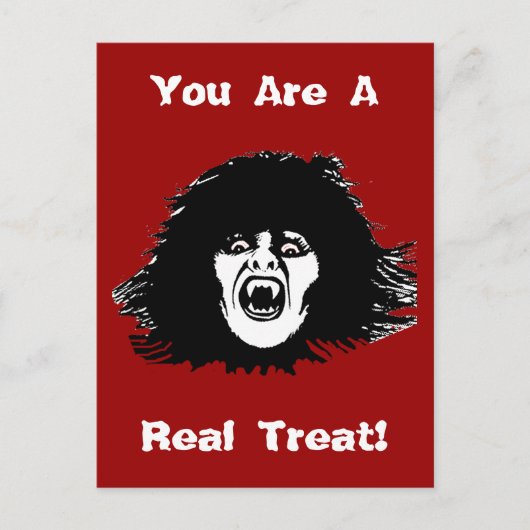 Vampire Chick is een echt verdrag Briefkaart (Voorkant)