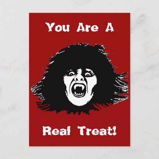 Vampire Chick is een echt verdrag Briefkaart (Voorkant)